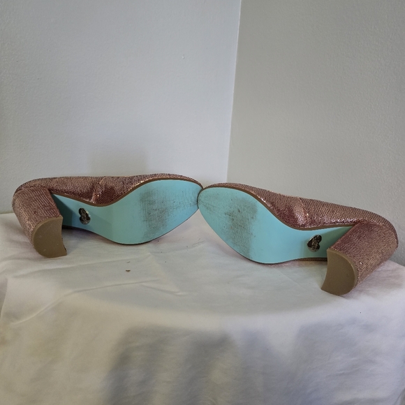 Rose pink sequin shoes - Picture 5 of 5